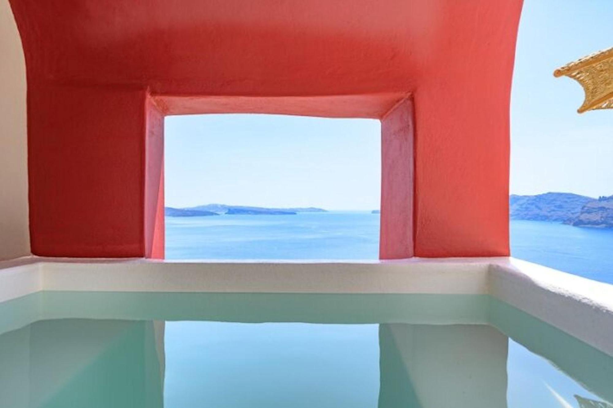 Pousada Stunning Santorini 1 Bedroom Indiana Private Heated Plunge Pool Amazing Caldera Sea Views