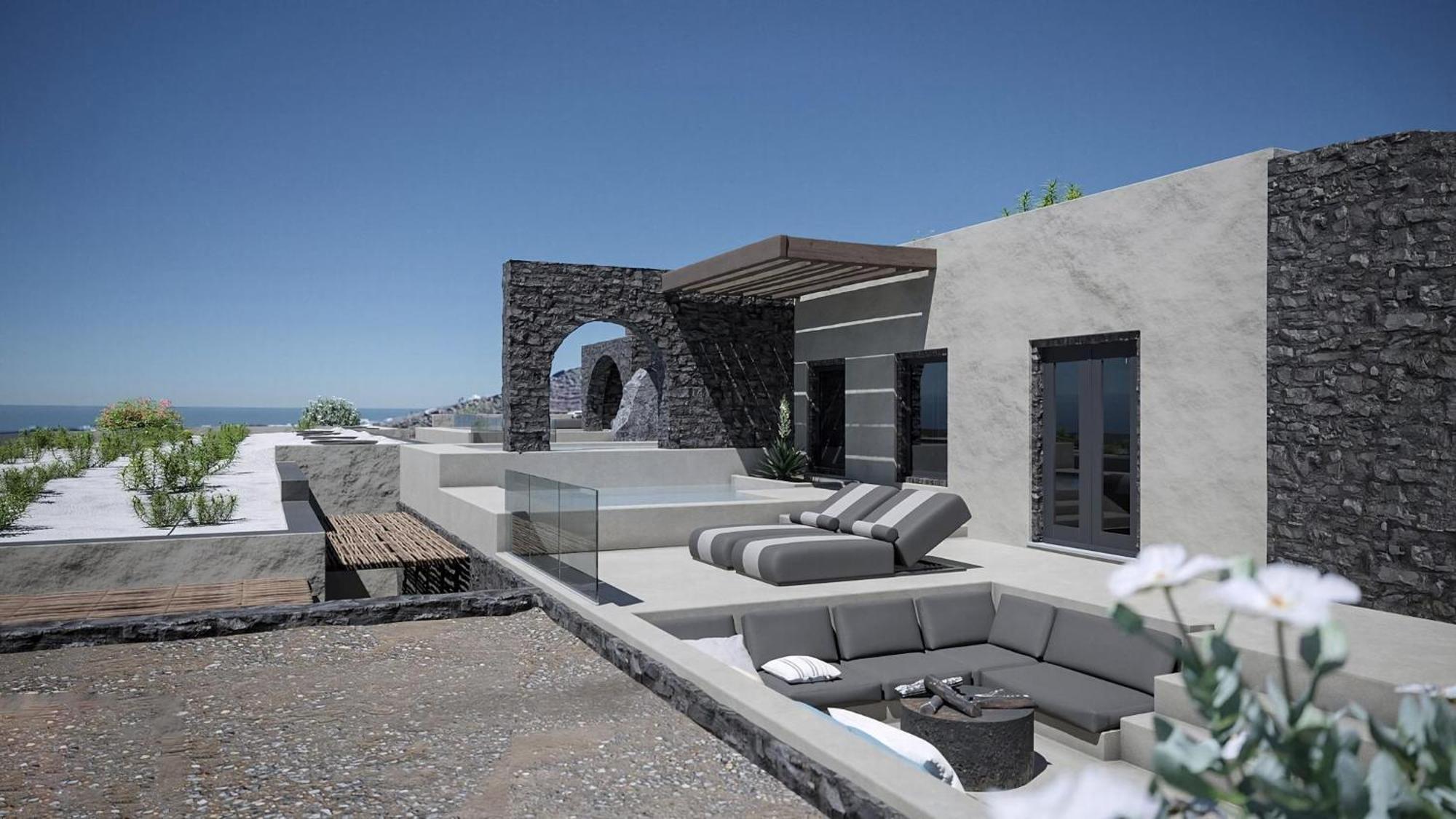 Sensational Santorini 1 Bedroom Grace Private Pool Astounding Sea Views Finikia Villa