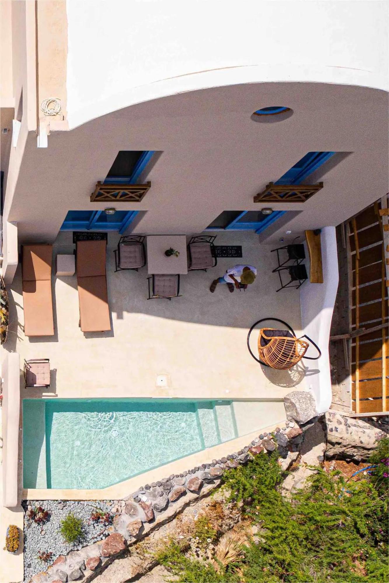 Pink Freud Santorini Villa