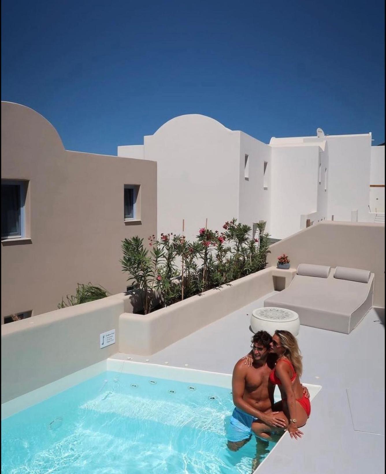 Pink Freud Santorini Villa