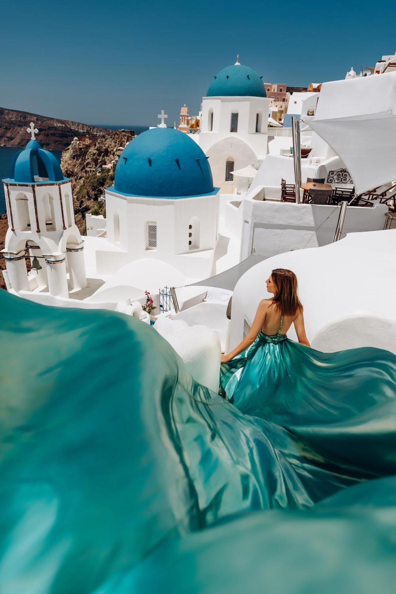 Santo Blue Horizon Blue Domes View Oia (Santorini)