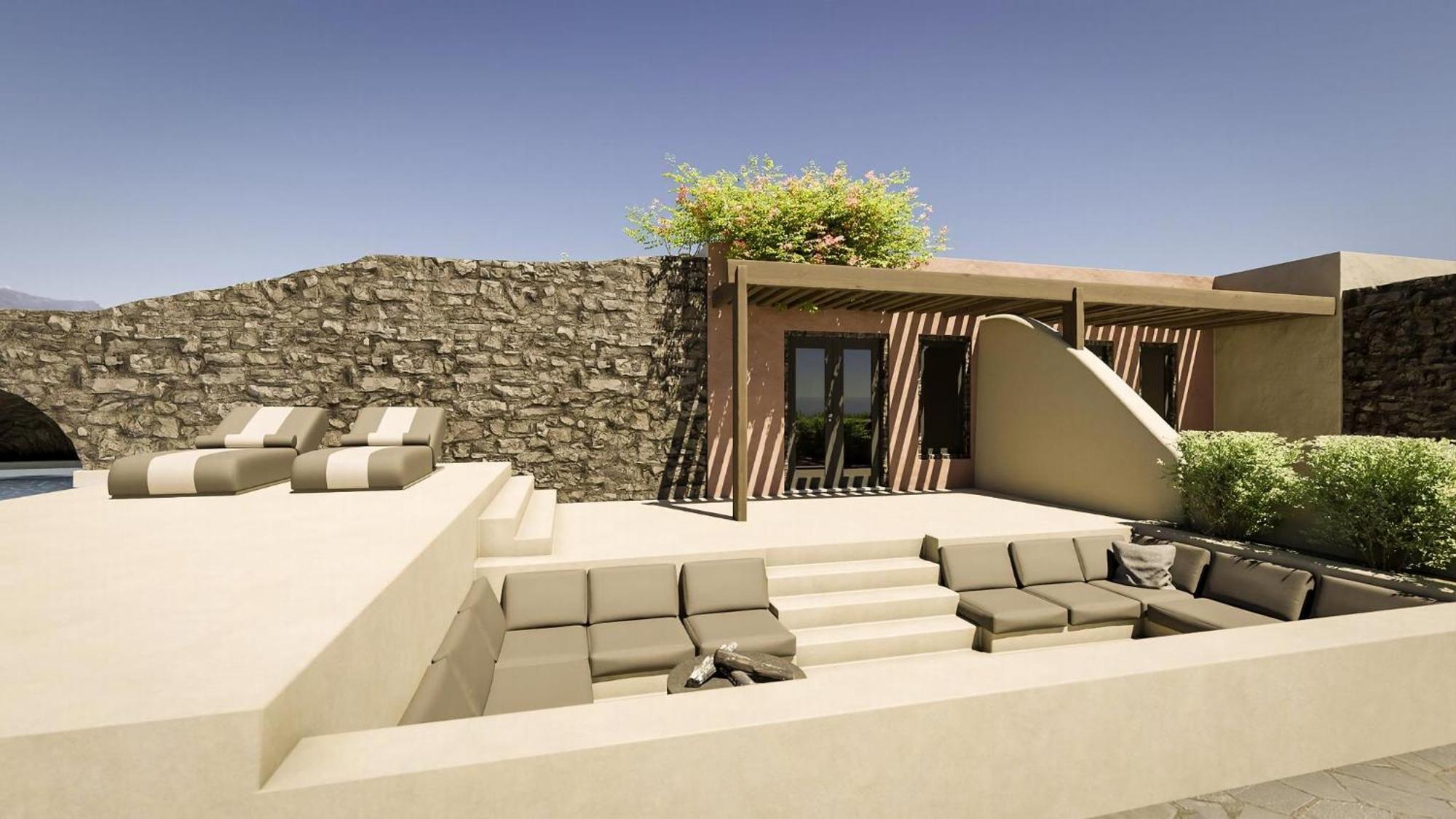 Beautiful Santorini 1 Bedroom Harmony Private Pool Amazing Sea View Finikia Villa *